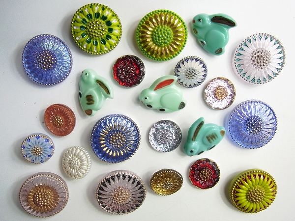 チェコガラスボタン